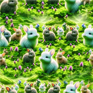 Fluffiga kaniner