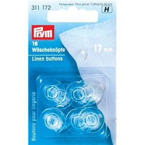 Prym Linneknappar "Transparent" 17 mm