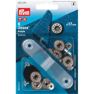 Prym Jeansknappar 17 mm 6 st