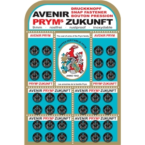 Prym tryckknappar 9 mm Svarta 36 st