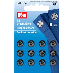 Prym tryckknappar 9 mm Svart