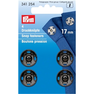 Prym tryckknappar 17 mm, Svarta