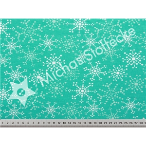 Stretchjersey Sparkling Stars Mörk mint