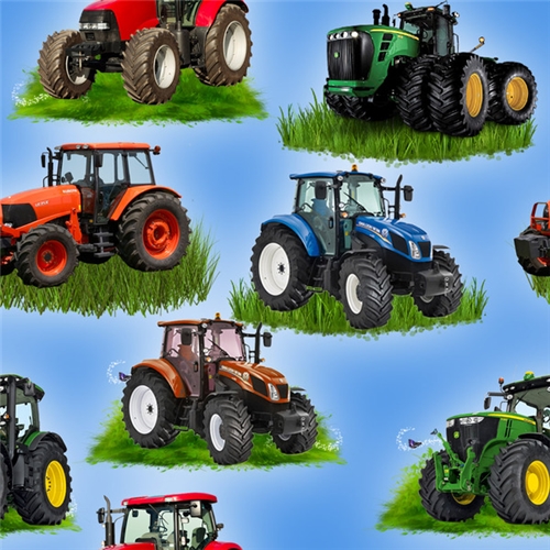 Flerfärgade traktorer