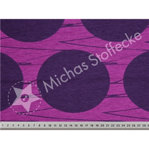 Stretchjersey THINK BIG DOTS Lila