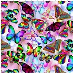 Digitaltryck Sommar Fjärilar Neon