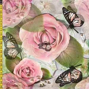 Beatuful Roses and Butterflies