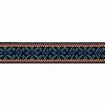 Resårband färgade blommigt LILA 25mm