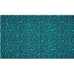 Stretchjersey Leopard stor - turkos