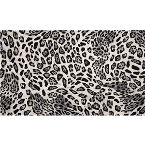 Twill Print - Grey Black