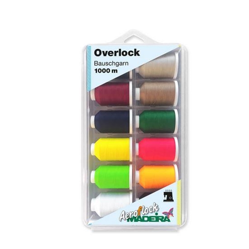 Overlockbox Aeroflock No.100 1000M 12 färger
