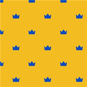 Tre kronor gul blå