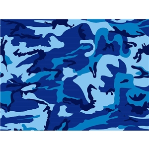 Camouflage Ljusblå - Mörkblå - Turkos -  Lila