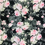 Fine Roses on black and Grey