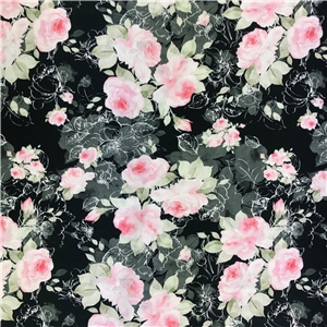Fine Roses on black and Grey