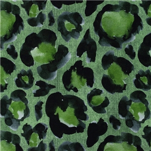 Leopard Akvarell - Grön