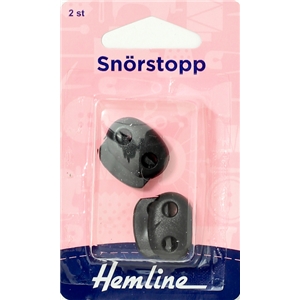 Snörstopp 2 pack Svart