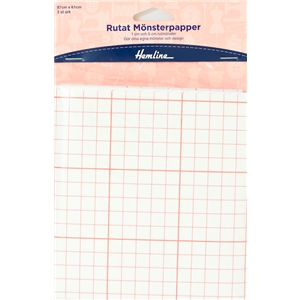 Mönsterpapper Rutat 3 ark  87 x 61 CM