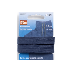 Hoodie band, blå 17 mm bred
