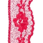 Spets i nylon 21mm - Röd