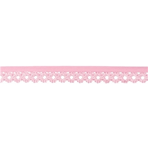 Elastisk spets Rosa