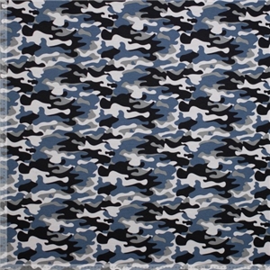 Camouflage - Svart - Blå - Vit