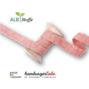 Rundstickade band till Hoddies - Rosa Gammelrosa Glow