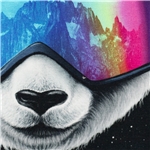 Snow Panda Panel 80x155 cm