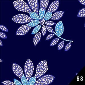 Blå-lila blad på mörkblått