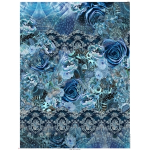 Blue Flowers Panel 200 x 150 cm