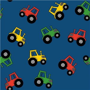 Tractors on dark blue