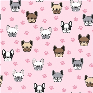 Dogs On Pink