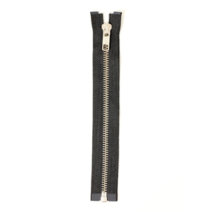 Blixtlås Silver 90 cm 6 mm Delbar Svart