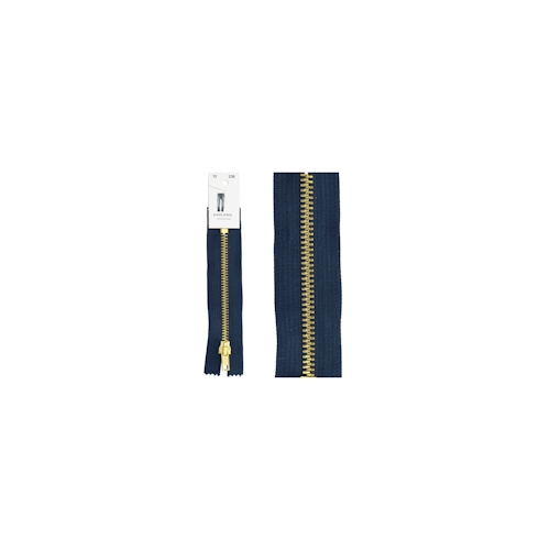Blixtlås Jeans 18 cm Marinblå