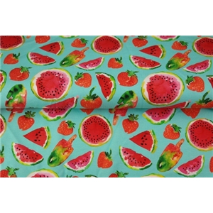 Vattenmelon På Turkos Botten