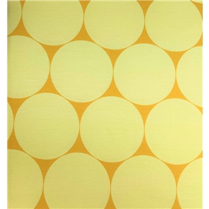 Stora vaniljgula bollar på gult