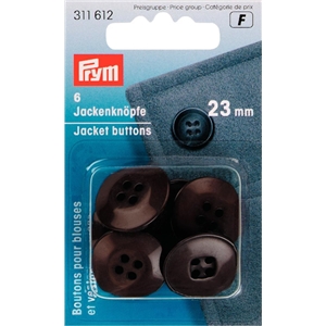 Prym Byxknappar Mörkbrun 23 mm