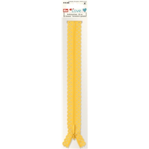 Spetsdragkedja Solgul 20 cm