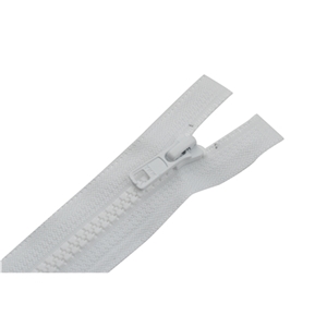 Blixtlås 60 cm ej delbar 6 mm Vit YKK