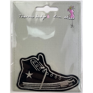 Patch Shoe Star Black and Gray