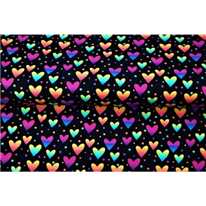 Tinted hearts on Black Jogging