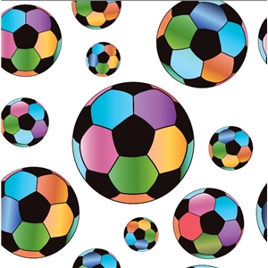 Färgglada bollar Vit