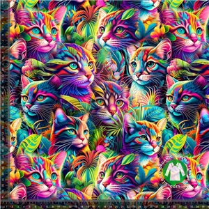 Färgglada Katter