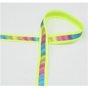 Reflexband Rainbow Neon Yellow 20 mm