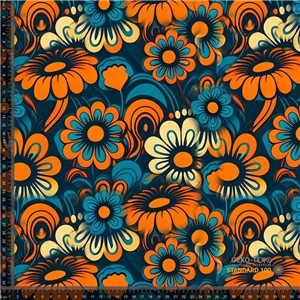 Psychedelic retro blomster 2