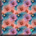 Guldfibrer och blommor