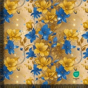Blå & Gula Blomster