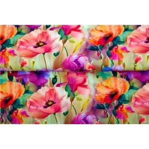Aquarel poppy flowers