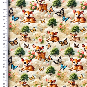3D Bambi And Butterflies