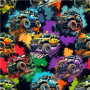 Colourful Jeeps